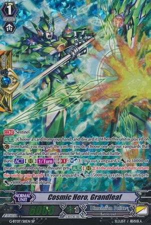 Cosmic Hero Grandleaf G BT07 S11EN Special Parallel SP Cosmic Hero Grandleaf G BT07 S11EN Special Parallel SP