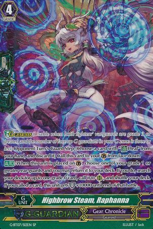 Highbrow Steam Raphanna G BT07 S12EN Special Parallel SP G Booster Set 7 Glorious Bravery of Radiant Sword Singles Highbrow Steam Raphanna G BT07 S12EN Special Parallel SP G Booster Set 7 Glorious Bravery of Radiant Sword Singles