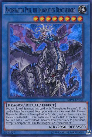 Amorphactor Pain the Imagination Dracoverlord SHVI EN044 Super Rare Unlimited Amorphactor Pain the Imagination Dracoverlord SHVI EN044 Super Rare Unlimited