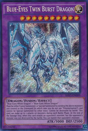Blue Eyes Twin Burst Dragon SHVI EN099 Secret Rare Unlimited Shining Victories Unlimited Singles Blue Eyes Twin Burst Dragon SHVI EN099 Secret Rare Unlimited Shining Victories Unlimited Singles