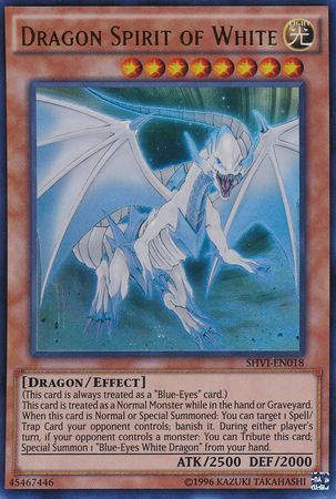 Dragon Spirit of White SHVI EN018 Ultra Rare Unlimited Dragon Spirit of White SHVI EN018 Ultra Rare Unlimited