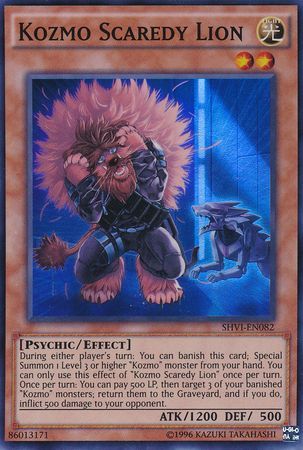 Kozmo Scaredy Lion SHVI EN082 Super Rare Unlimited Kozmo Scaredy Lion SHVI EN082 Super Rare Unlimited