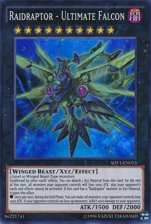 Raidraptor Ultimate Falcon SHVI EN053 Super Rare Unlimited Raidraptor Ultimate Falcon SHVI EN053 Super Rare Unlimited