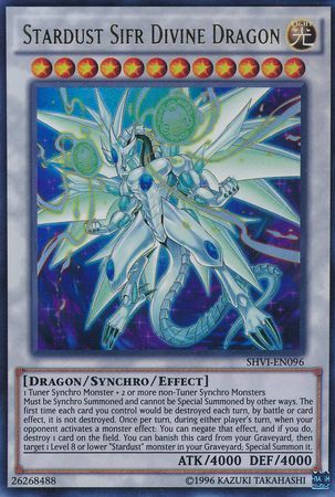 Stardust Sifr Divine Dragon SHVI EN096 Ultra Rare Unlimited Stardust Sifr Divine Dragon SHVI EN096 Ultra Rare Unlimited