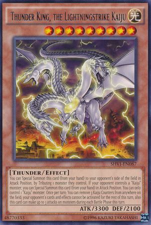 Thunder King the Lightningstrike Kaiju SHVI EN087 Rare Unlimited Thunder King the Lightningstrike Kaiju SHVI EN087 Rare Unlimited