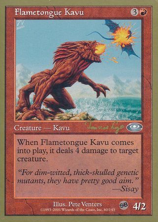 Flametongue Kavu Toronto 2001 Magic The Gathering World Championships 2001 Singles Flametongue Kavu Toronto 2001 Magic The Gathering World Championships 2001 Singles