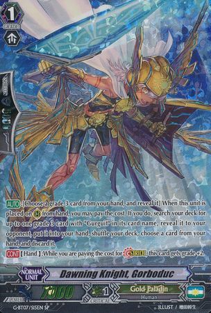 Dawning Knight Gorboduc G BT07 S15EN Special Parallel SP G Booster Set 7 Glorious Bravery of Radiant Sword Singles Dawning Knight Gorboduc G BT07 S15EN Special Parallel SP G Booster Set 7 Glorious Bravery of Radiant Sword Singles