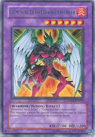 Elemental Hero Phoenix Enforcer DP05 EN012 Rare Unlimited Duelist Pack Aster Phoenix Unlimited Singles Elemental Hero Phoenix Enforcer DP05 EN012 Rare Unlimited Duelist Pack Aster Phoenix Unlimited Singles