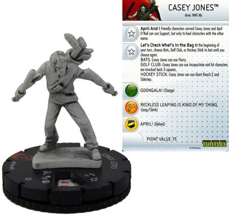 Casey Jones TP16 001 2016 Convention Exclusive Heroclix Casey Jones TP16 001 2016 Convention Exclusive Heroclix