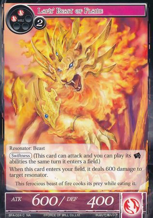 Lapis Beast of Flame BFA 024 Common Force of Will Battle for Attoractia Singles Lapis Beast of Flame BFA 024 Common Force of Will Battle for Attoractia Singles