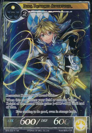 Bors Returned Adventurer BFA 002 Full Art Rare Bors Returned Adventurer BFA 002 Full Art Rare