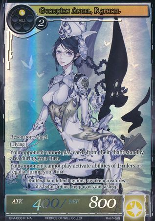 Guardian Angel Raphael BFA 006 Full Art Rare Force of Will Battle for Attoractia Singles Guardian Angel Raphael BFA 006 Full Art Rare Force of Will Battle for Attoractia Singles