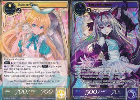 Alice of Light Alice of Shadow BFA 076 Full Art Super Rare Alice of Light Alice of Shadow BFA 076 Full Art Super Rare