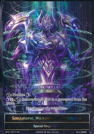 Sorrowful Necromancy s Memoria BFA 100 Full Art Rare Force of Will Battle for Attoractia Singles Sorrowful Necromancy s Memoria BFA 100 Full Art Rare Force of Will Battle for Attoractia Singles