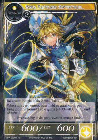 Bors Returned Adventurer BFA 002 Rare Force of Will Battle for Attoractia Singles Bors Returned Adventurer BFA 002 Rare Force of Will Battle for Attoractia Singles