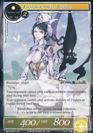 Guardian Angel Raphael BFA 006 Rare Force of Will Battle for Attoractia Singles Guardian Angel Raphael BFA 006 Rare Force of Will Battle for Attoractia Singles