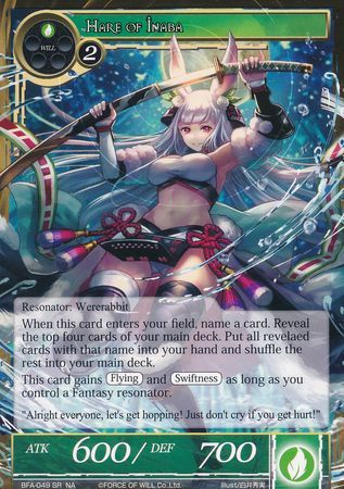 Hare of Inaba BFA 049 Super Rare Hare of Inaba BFA 049 Super Rare