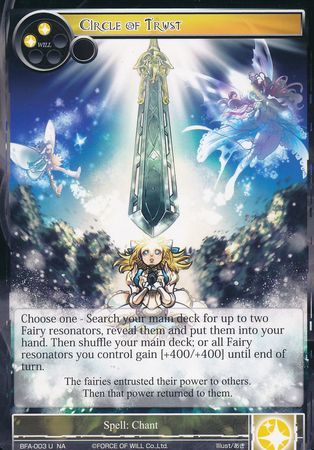 Circle of Trust BFA 003 Uncommon Force of Will Battle for Attoractia Singles Circle of Trust BFA 003 Uncommon Force of Will Battle for Attoractia Singles