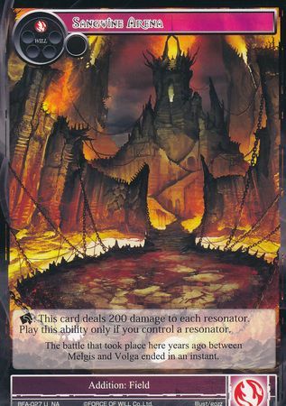 Sanguine Arena BFA 027 Uncommon Force of Will Battle for Attoractia Singles Sanguine Arena BFA 027 Uncommon Force of Will Battle for Attoractia Singles
