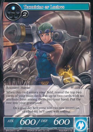 Technician of Leginus BFA 044 Uncommon Force of Will Battle for Attoractia Singles Technician of Leginus BFA 044 Uncommon Force of Will Battle for Attoractia Singles