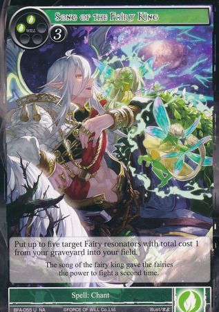 Song of the Fairy King BFA 055 Uncommon Song of the Fairy King BFA 055 Uncommon