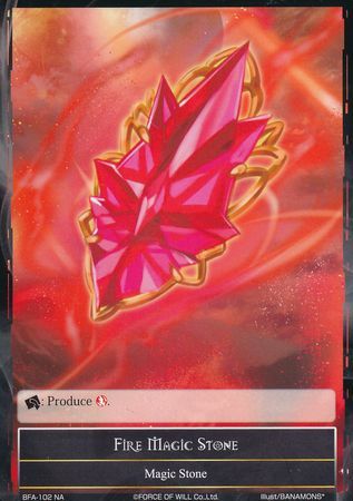 Fire Magic Stone BFA 102 Force of Will Battle for Attoractia Singles Fire Magic Stone BFA 102 Force of Will Battle for Attoractia Singles