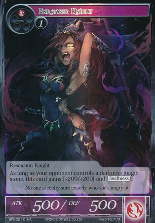 Enraged Knight BFA 021 Common Foil Force of Will Battle for Attoractia Foil Singles Enraged Knight BFA 021 Common Foil Force of Will Battle for Attoractia Foil Singles