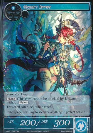 4 x Queen's Envoy NM BFA-039 C FOW Force of Will English Card 