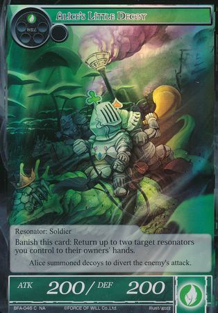 Alice s Little Decoy BFA 046 Common Foil Force of Will Battle for Attoractia Foil Singles Alice s Little Decoy BFA 046 Common Foil Force of Will Battle for Attoractia Foil Singles