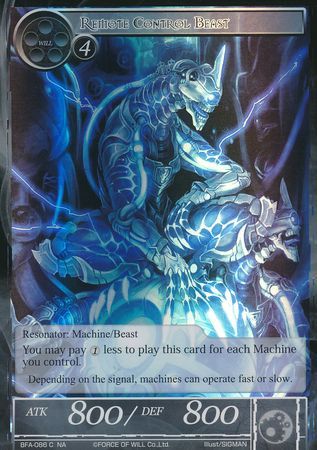 Remote Control Beast BFA 086 Common Foil Force of Will Battle for Attoractia Foil Singles Remote Control Beast BFA 086 Common Foil Force of Will Battle for Attoractia Foil Singles