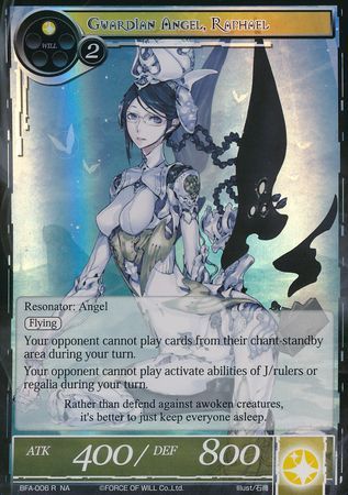 Guardian Angel Raphael BFA 006 Rare Foil Force of Will Battle for Attoractia Foil Singles Guardian Angel Raphael BFA 006 Rare Foil Force of Will Battle for Attoractia Foil Singles