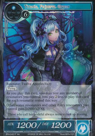 Titania Prideful Queen BFA 045 Rare Foil Titania Prideful Queen BFA 045 Rare Foil