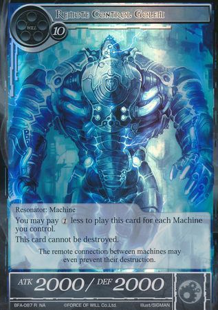 Remote Control Golem BFA 087 Rare Foil Force of Will Battle for Attoractia Foil Singles Remote Control Golem BFA 087 Rare Foil Force of Will Battle for Attoractia Foil Singles