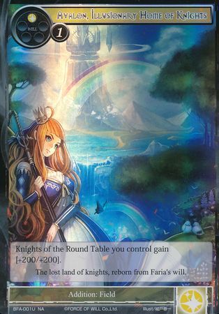 Avalon Illusionary Home of Knights BFA 001 Uncommon Foil Force of Will Battle for Attoractia Foil Singles Avalon Illusionary Home of Knights BFA 001 Uncommon Foil Force of Will Battle for Attoractia Foil Singles