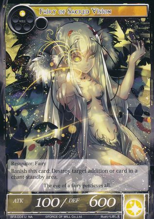 Fairy of Sacred Vision BFA 004 Uncommon Foil Force of Will Battle for Attoractia Foil Singles Fairy of Sacred Vision BFA 004 Uncommon Foil Force of Will Battle for Attoractia Foil Singles