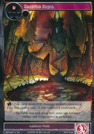 Sanguine Arena BFA 027 Uncommon Foil Force of Will Battle for Attoractia Foil Singles Sanguine Arena BFA 027 Uncommon Foil Force of Will Battle for Attoractia Foil Singles