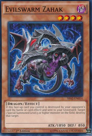 Evilswarm Zahak SR02 EN014 Common 1st Edition Evilswarm Zahak SR02 EN014 Common 1st Edition