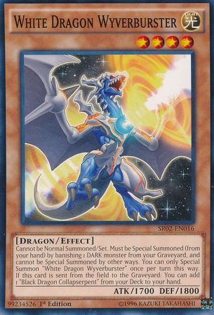 White Dragon Wyverburster SR02 EN016 Common 1st Edition Structure Deck Rise of the True Dragons 1st Edition Singles White Dragon Wyverburster SR02 EN016 Common 1st Edition Structure Deck Rise of the True Dragons 1st Edition Singles