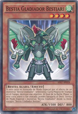 Bestia Gladiador Bestiari AP07 SP018 Common Spanish Yugioh Cards Bestia Gladiador Bestiari AP07 SP018 Common Spanish Yugioh Cards