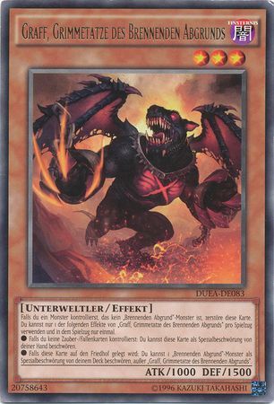 Graff Grimmetatze des Brennenden Abgrunds DUEA DE083 Rare Unlimited German Yugioh Cards Graff Grimmetatze des Brennenden Abgrunds DUEA DE083 Rare Unlimited German Yugioh Cards