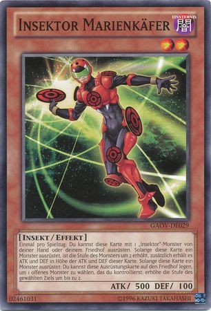 Insektor Marienkafer GAOV DE029 Common Unlimited German Yugioh Cards Insektor Marienkafer GAOV DE029 Common Unlimited German Yugioh Cards