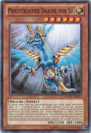 Priesterlicher Drache von Su GAOV DE023 Common Unlimited German Yugioh Cards Priesterlicher Drache von Su GAOV DE023 Common Unlimited German Yugioh Cards