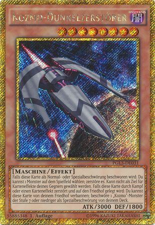 Kozmo Dunkelzerstorer PGL3 DE031 Gold Secret Rare 1st Edition Kozmo Dunkelzerstorer PGL3 DE031 Gold Secret Rare 1st Edition