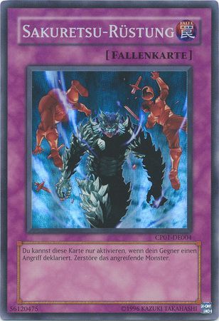 Sakuretsu Rustung CP01 DE004 Super Rare German Yugioh Cards Sakuretsu Rustung CP01 DE004 Super Rare German Yugioh Cards