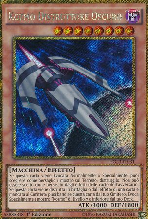 Kozmo Distruttore Oscuro PGL3 IT031 Gold Secret Rare 1st Edition Kozmo Distruttore Oscuro PGL3 IT031 Gold Secret Rare 1st Edition