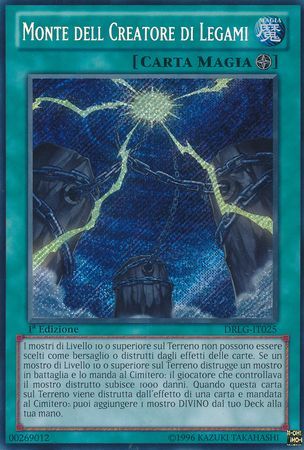 Monte Dell Creatore Di Legami DRLG IT025 Secret Rare 1st Edition Monte Dell Creatore Di Legami DRLG IT025 Secret Rare 1st Edition