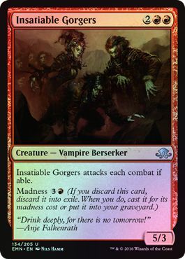 Insatiable Gorgers 134 205 Foil Eldritch Moon Foil Singles Insatiable Gorgers 134 205 Foil Eldritch Moon Foil Singles