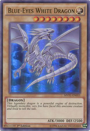 Condition Yugioh Blue-Eyes White Dragon MVP1-ENS55 Secret Rare Mint 