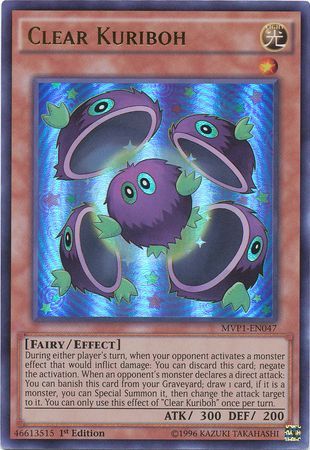 Clear Kuriboh MVP1 EN047 Ultra Rare 1st Edition Clear Kuriboh MVP1 EN047 Ultra Rare 1st Edition