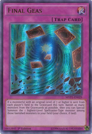 Final Geas MVP1 EN029 Ultra Rare 1st Edition Final Geas MVP1 EN029 Ultra Rare 1st Edition